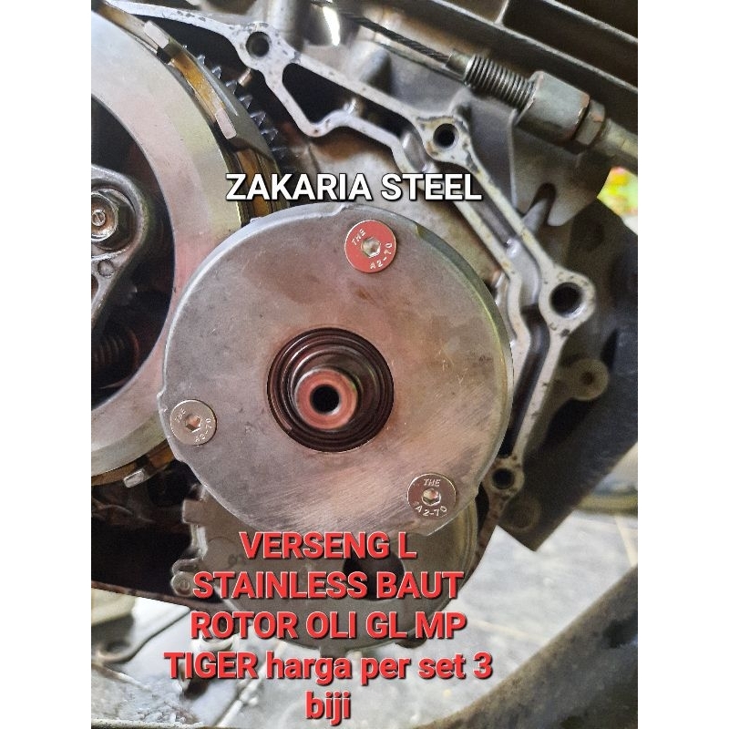 Jual BAUT L STAINLESS ROTOR CUNCUM POMPA OLI GL MP TIGER (HARGA PER 3 ...