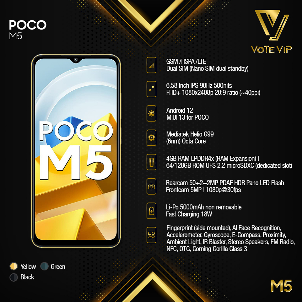 Jual Xiaomi Poco M5 4/64 Garansi Resmi Xiaomi Indonesia | Shopee Indonesia