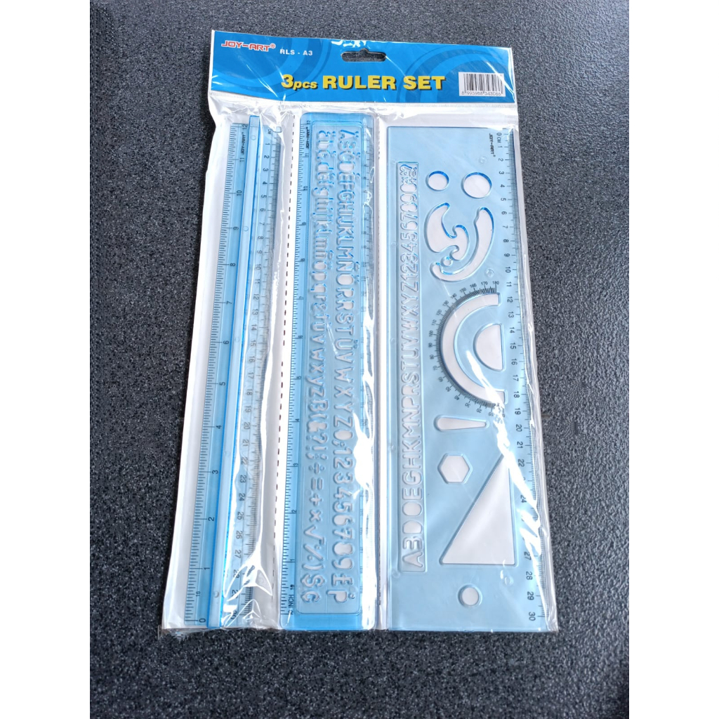 Jual RULER SET 3 PCS 30 CM MEREK JOYKO RLS A3 1 LEMBAR ISI 3 PENGARIS ...