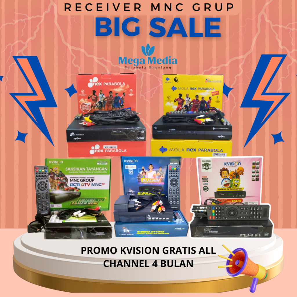 Jual Receiver MNC grup bebas pilih Kvision C2000 Lgsat Stars Gardiner
