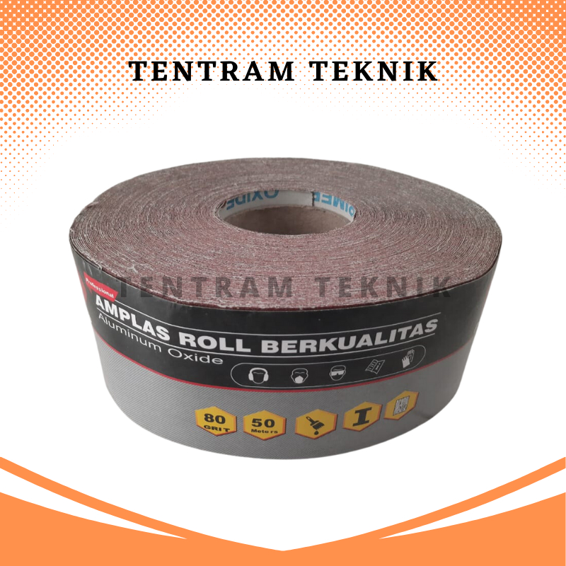 Jual Amplas Roll Primero Grit 80 / Amplas Rol Meteran 80 Primero 50 ...