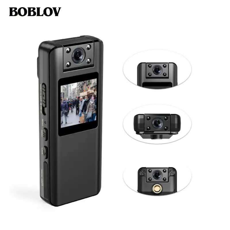 Jual Kamera bodi Mini boblov A22, lensa putar 180 derajat, kamera bodi ...