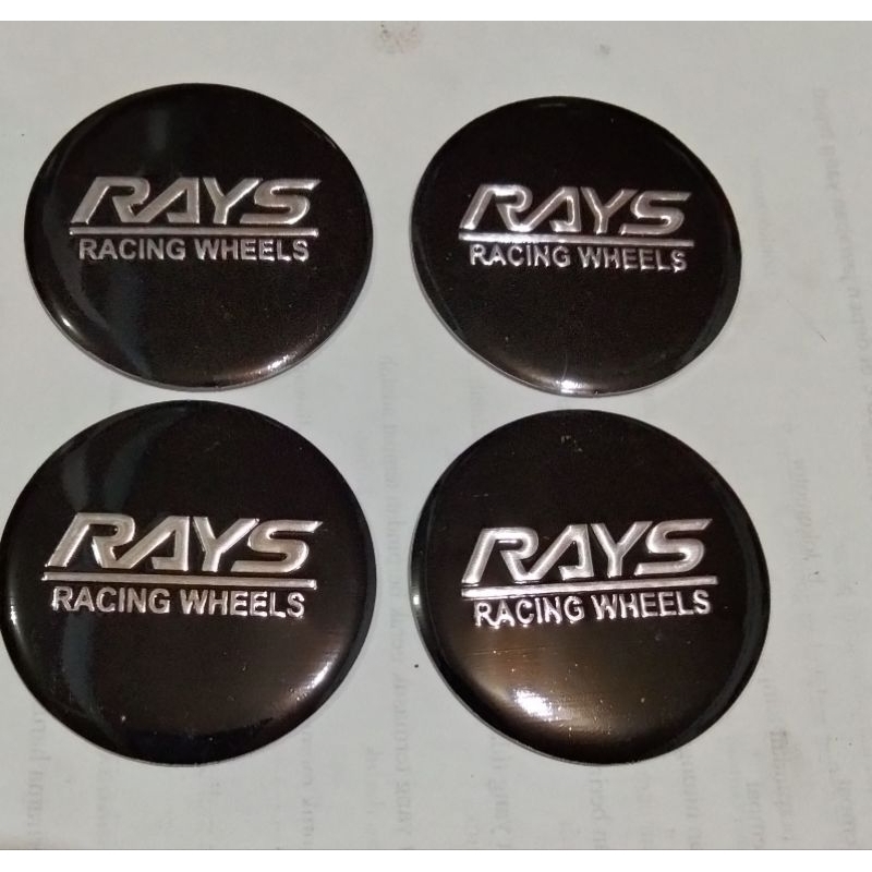 Jual 4 pcs stiker lapisan dop velg mobil RAYS racing wheels | Shopee ...