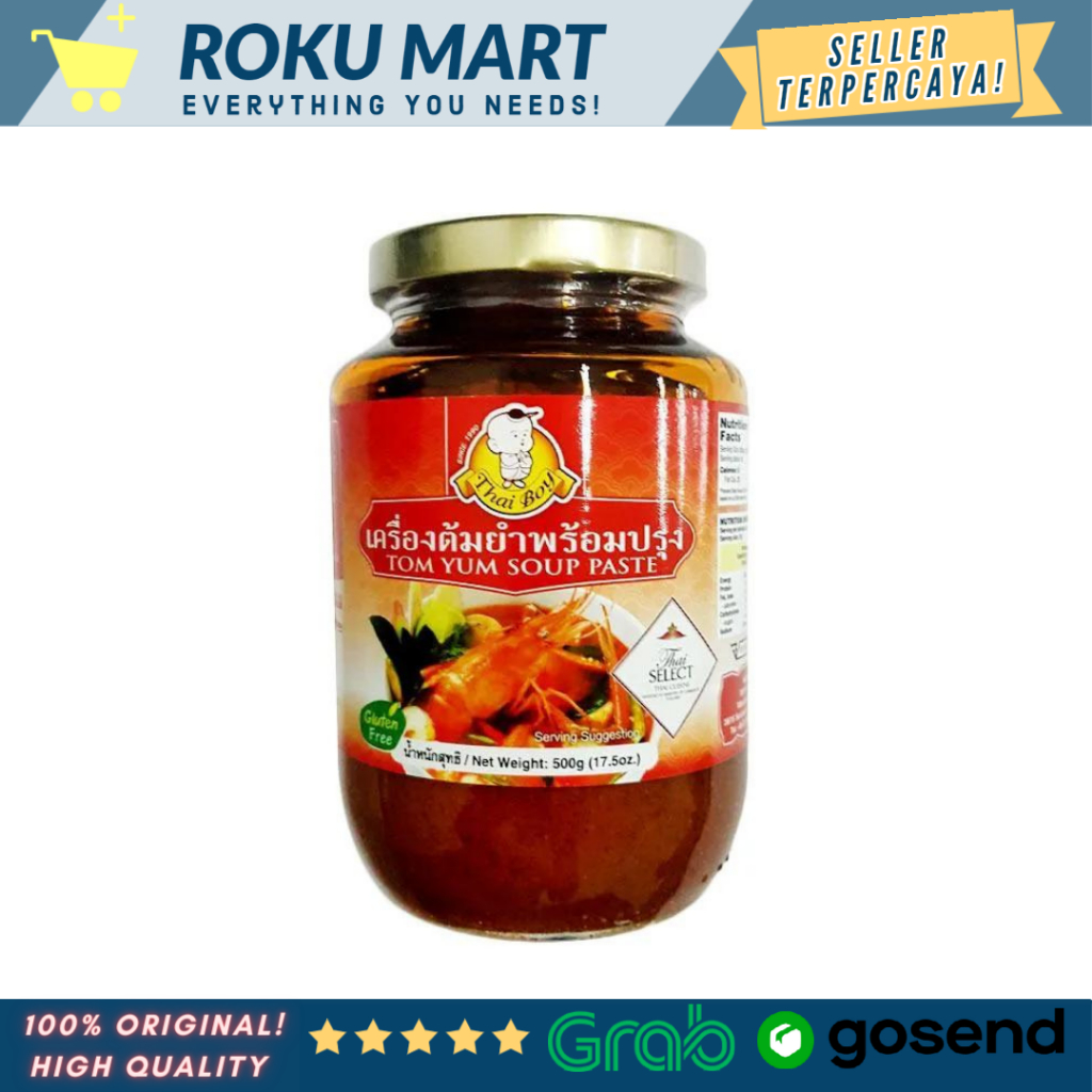Jual THAI BOY TOM YUM SOUP PASTE 500 g / THAI BOY TOM YAM 500gr BUMBU ...