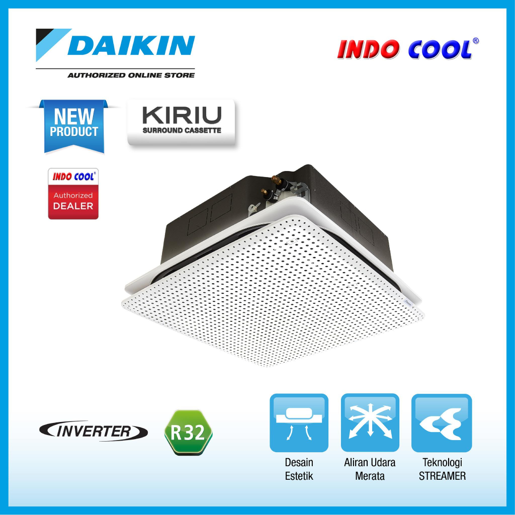 Jual AC DAIKIN CASSETTE KIRIU 2,5PK 2,5 PK INVERTER (SURROUND) | Shopee ...