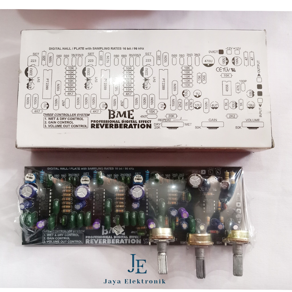 Jual Kit Reverb TEXAS Digital Plate 1 Hall Effect Reverberation 16bit ...
