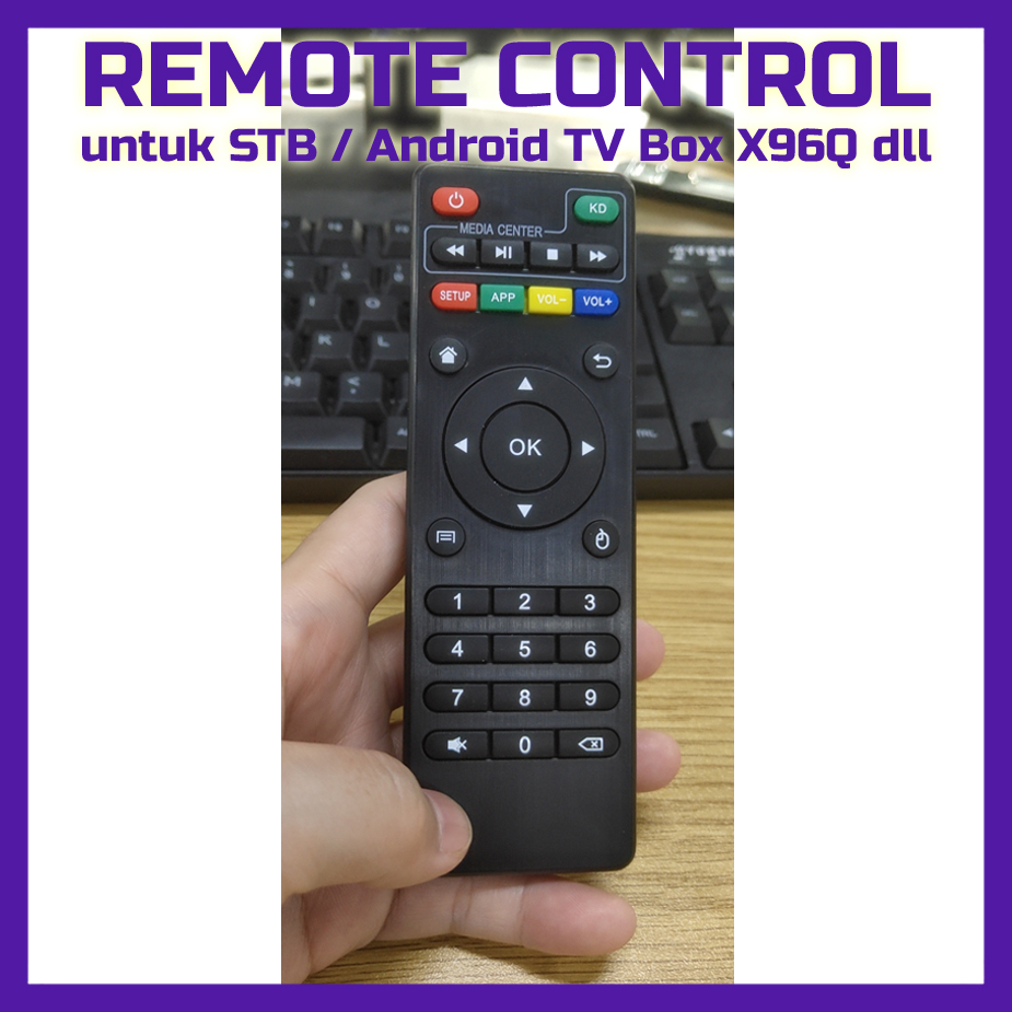 Jual REMOTE CONTROL ORIGINAL untuk STB Android TV Box X96Q MXQ PRO 4K ...