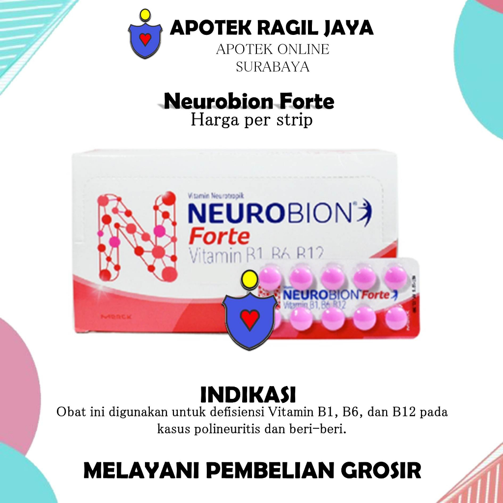 Jual Neurobion Forte Tablet Pink | Shopee Indonesia