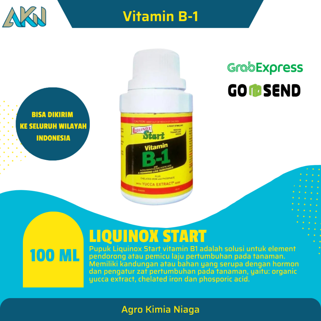 Jual Pupuk Vitamin B1 Liquinox Start 100 Ml Anti Stress Semua Jenis ...