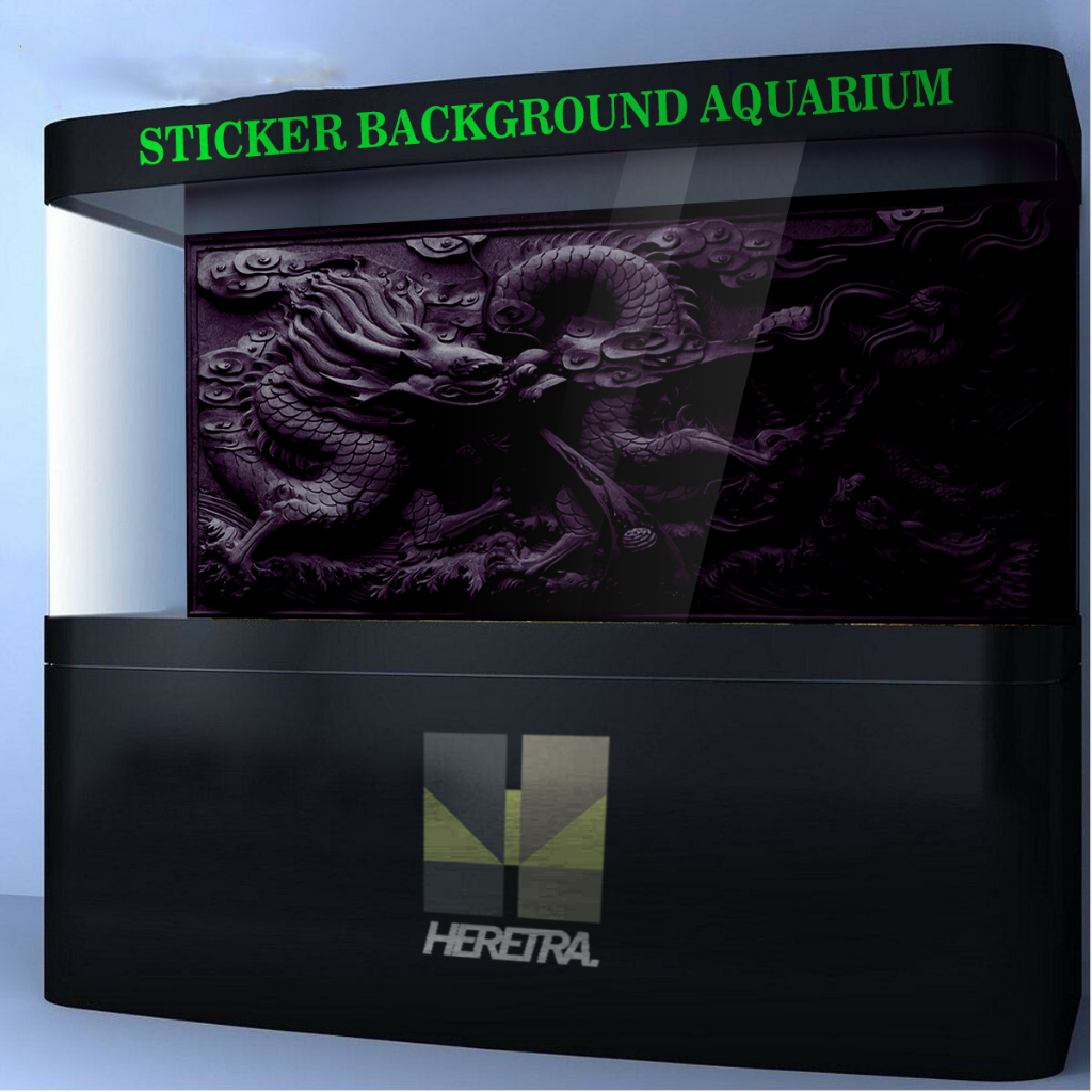 Jual STICKER BACKGROUND AQUARIUM MOTIF NAGA Shopee Indonesia