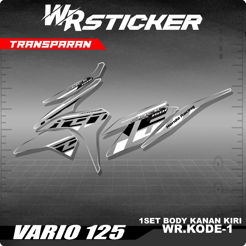 Jual Striping Vario 125 Old Transparan / Sticker Decal Motor Vario 125