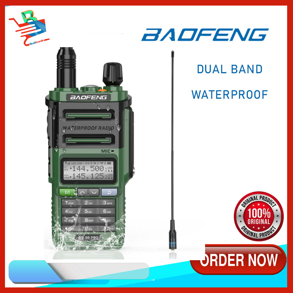 Jual Ht Baofeng Uv R Pro Walkie Talkie Baofeng Dual Band Waterproof