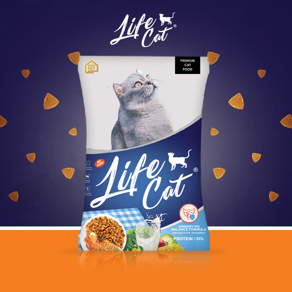 Jual Life Cat Repack 1kg Life Cat Dry Food Makanan Kucing Life Cat 1