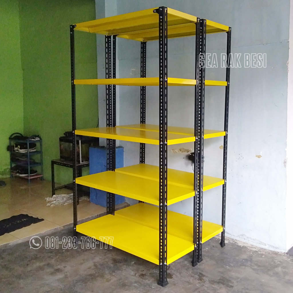 Jual besi siku susun 5 serbaguna, rak siku, rak toko, rak gudang, rak ...