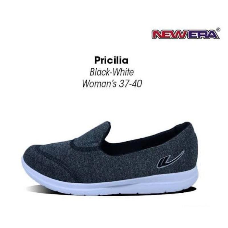 sepatu slip on sepatu new era Pricilla ringan original