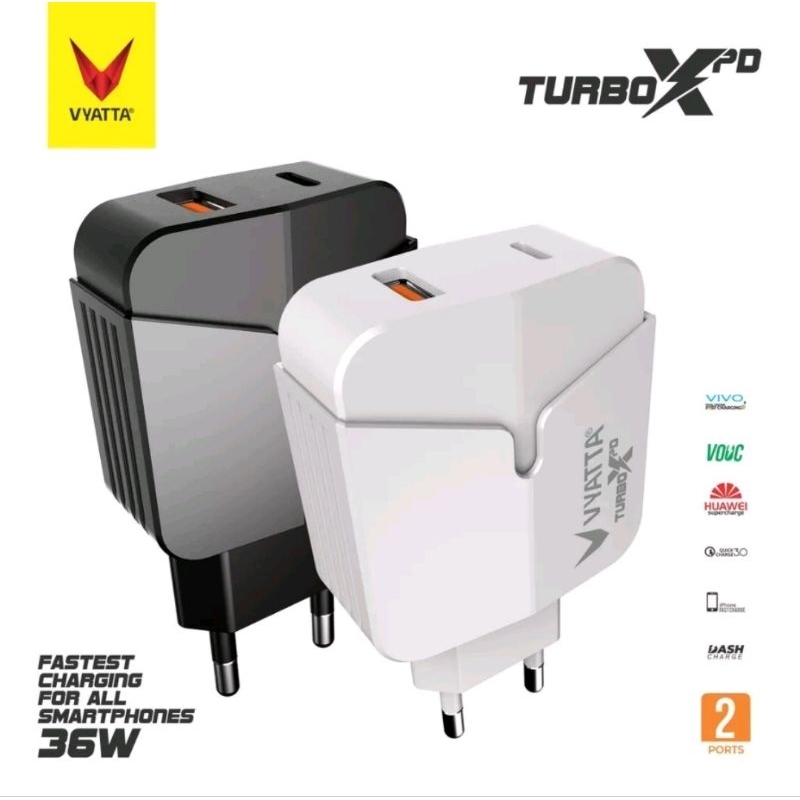 Jual Vyatta Turbo X PD Charger 2 Ports - QC/PD/VOOC/Vivo Dual Engine ...