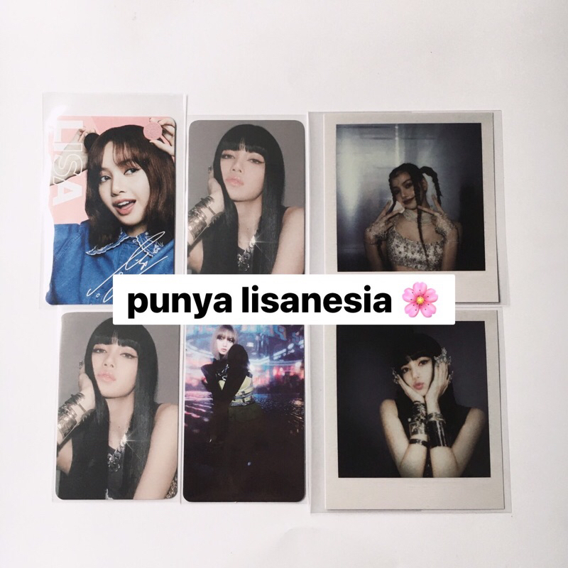 Jual Photocard Lisa Blackpink Official Pc Oreo Polaroid Lalisa Black