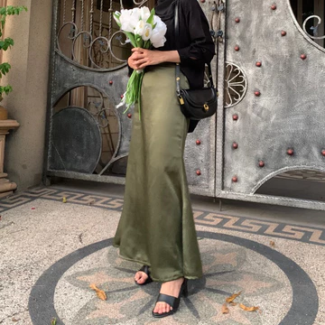 Rok Satin Skirt Rok Duyung Mermaid Skirt
