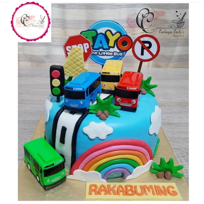 Jual Tayo Cake / Buss Tayo Cake / Kue Ulang Tahun Tayo / Kue Ultah Buss