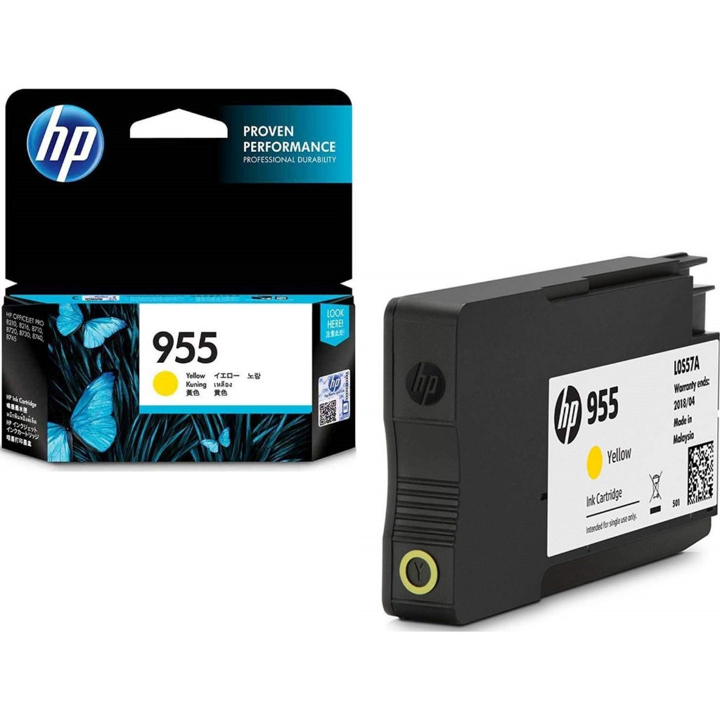 Jual Hp 955 Yellow Ink Tinta Catridge Original ( l0s57aa ) | Shopee ...