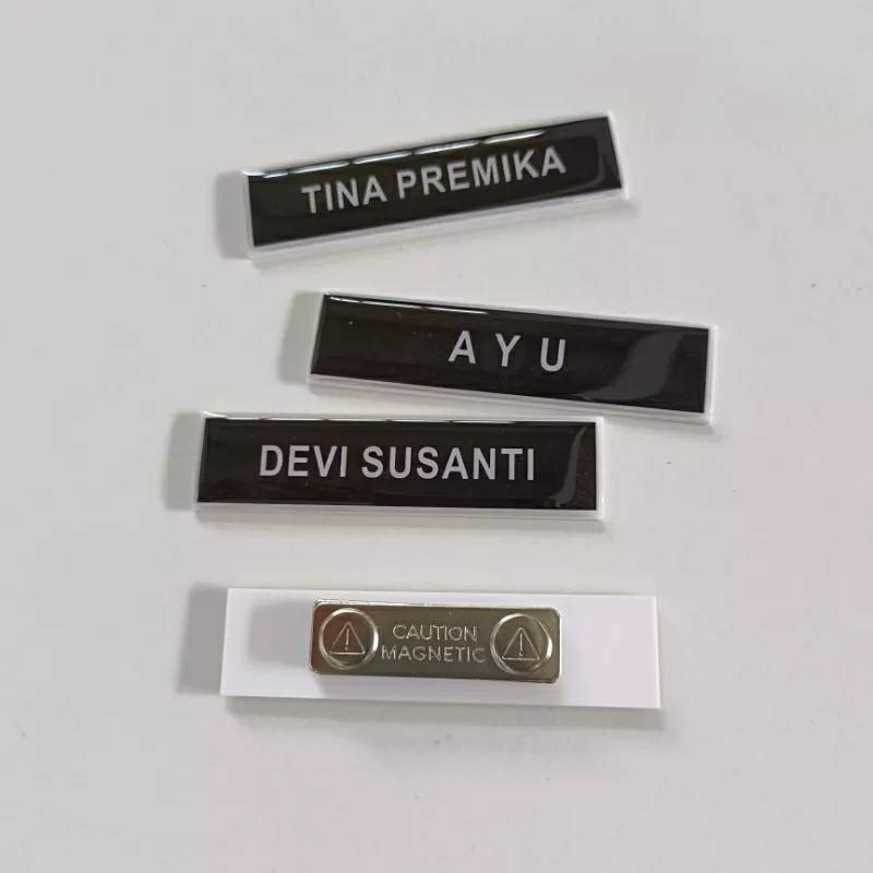 Jual Papan Nama Magnet Pin Magnet Name Tag Papan Nama Guru Name Tag ...