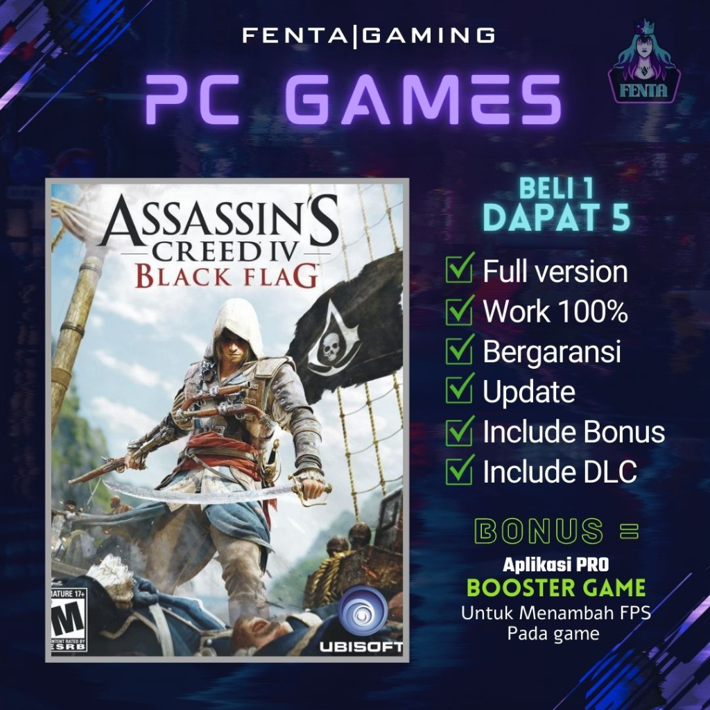 Jual Assassins Creed Iv Black Flag Jackdaw Edition Game Pc Game Laptop Shopee Indonesia