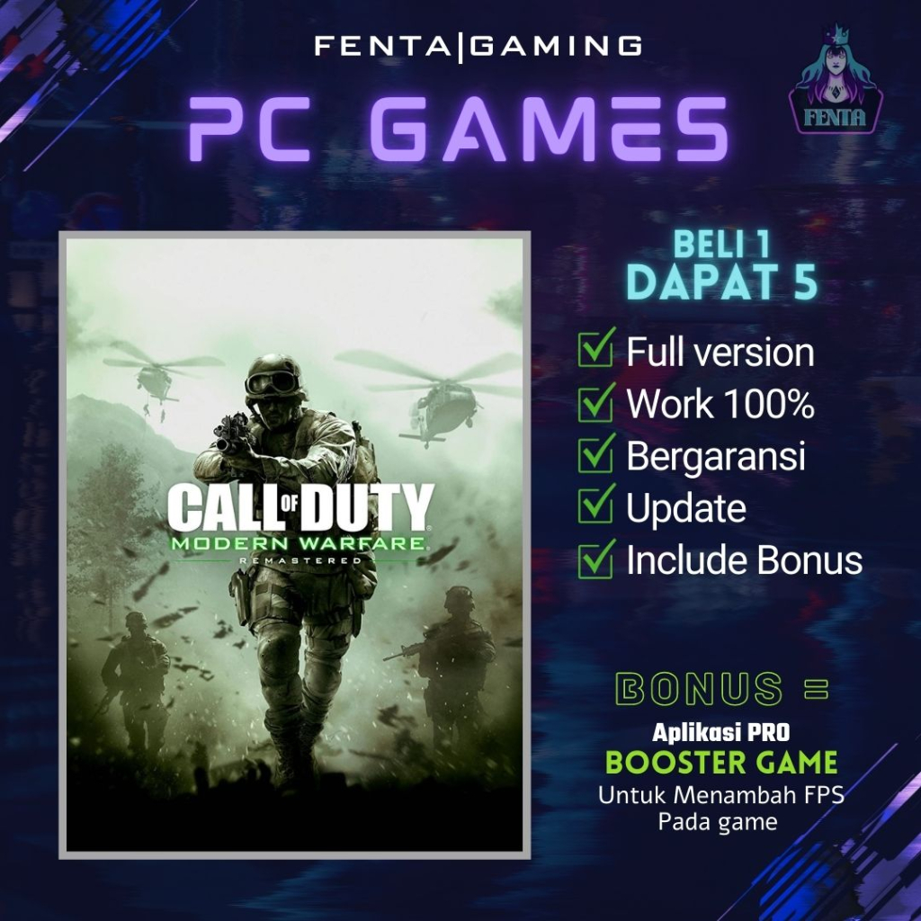 Jual COD MODERN WARFARE REMASTERED - GAME PC - GAME LAPTOP | Shopee ...