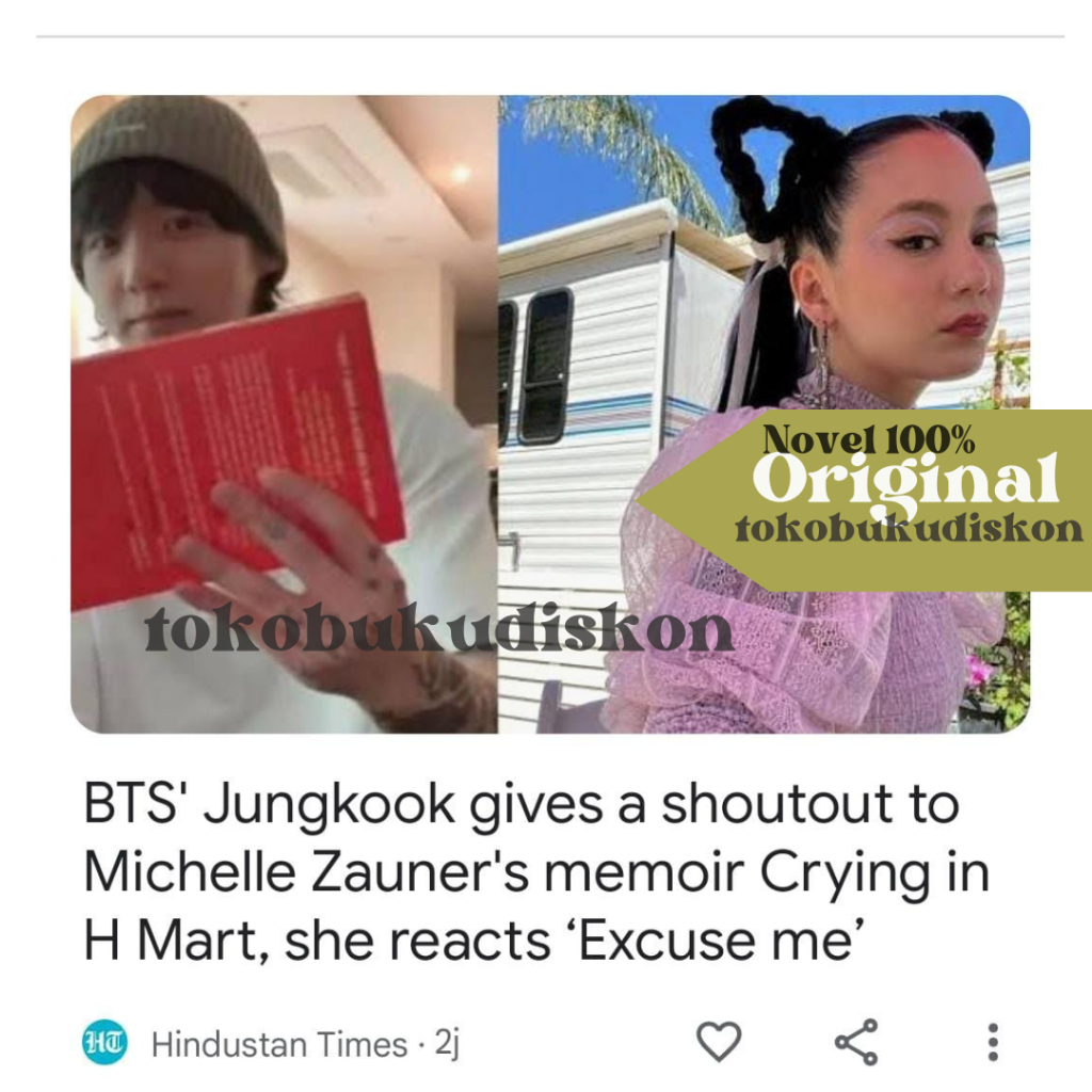 Jual BACAAN JEON JUNGKOOK BTS - CRYING IN H MART by Michelle Zauner ...