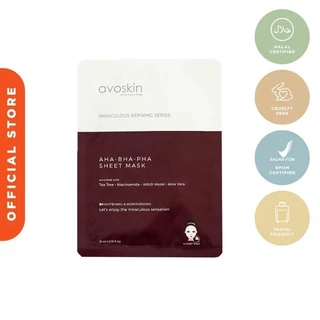 Jual avoskin miraculous refining aha-bha-pha sheet mask Harga Terbaik ...