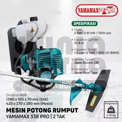 Jual Yamamax Pro Mesin Potong Pemotong Rumput Tak Brush Cutter Bensin Campur Heavy Duty