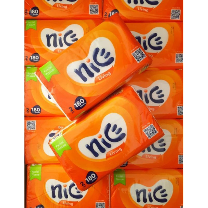 Jual NICE FACIAL TISSUE 180 SHEETS 2 PLY [5 PACK] | Shopee Indonesia