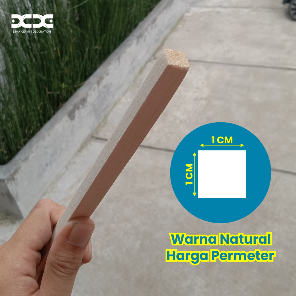 Jual Lis Profil Kayu Kaca Cermin untuk Bingkai Kaca / Stik Kayu / Grid ...