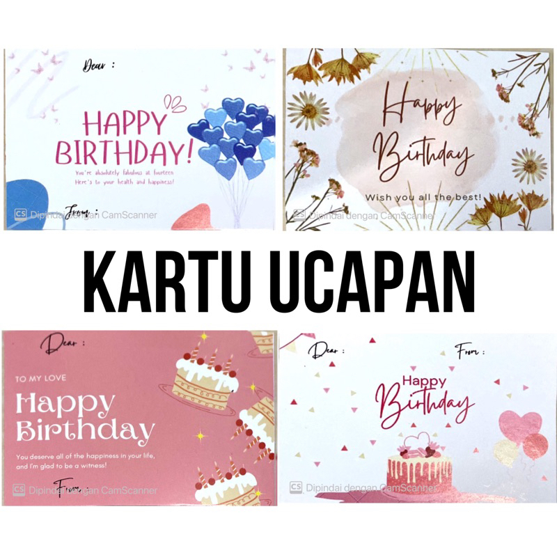 Jual Greeting Card HAPPY BIRTHDAY - Gift Card - Kartu Ucapan Birthday