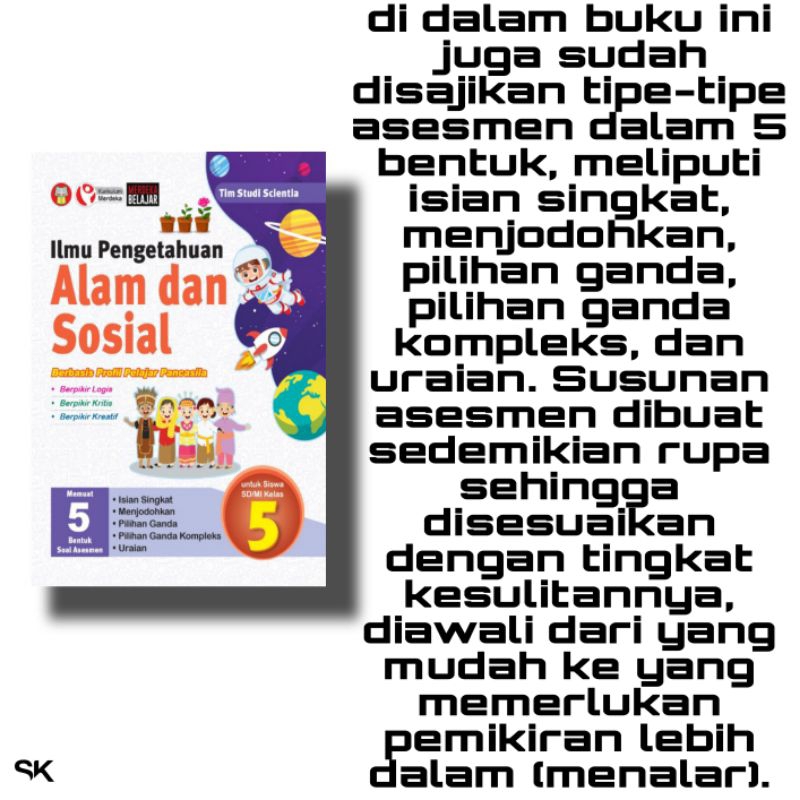 Jual Buku Ilmu Pengetahuan Alam Dan Sosial Ipas Sd Kelas V 5 Kurikulum