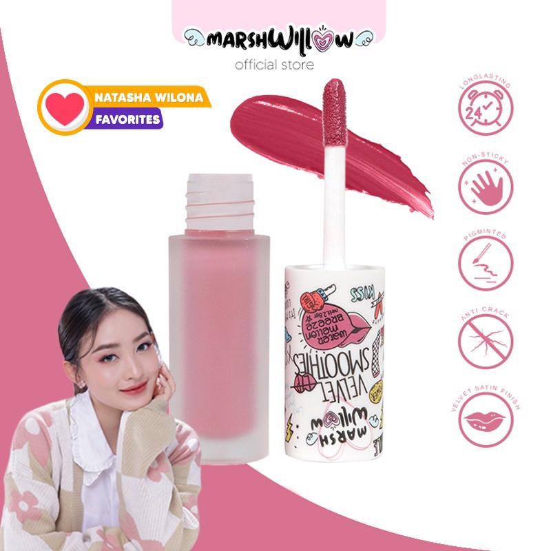 Jual ️ SC ️ MARSHWILLOW Lips Velvet Smoothies by Natasha Willona