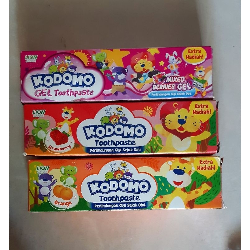 Jual Pasta Gigi Kodomo Rasa Strawberry dan Orange 45 g | Shopee Indonesia