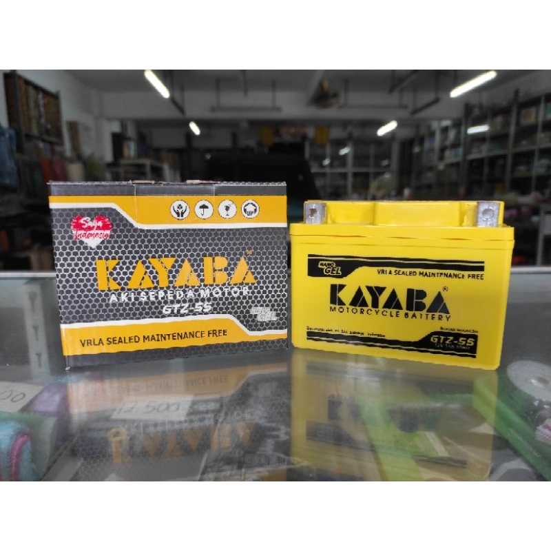 Jual AKI MOTOR KAYABA GTZ5S AKI FULL GELL 5ah BATTERY UNTUK HONDA BEAT