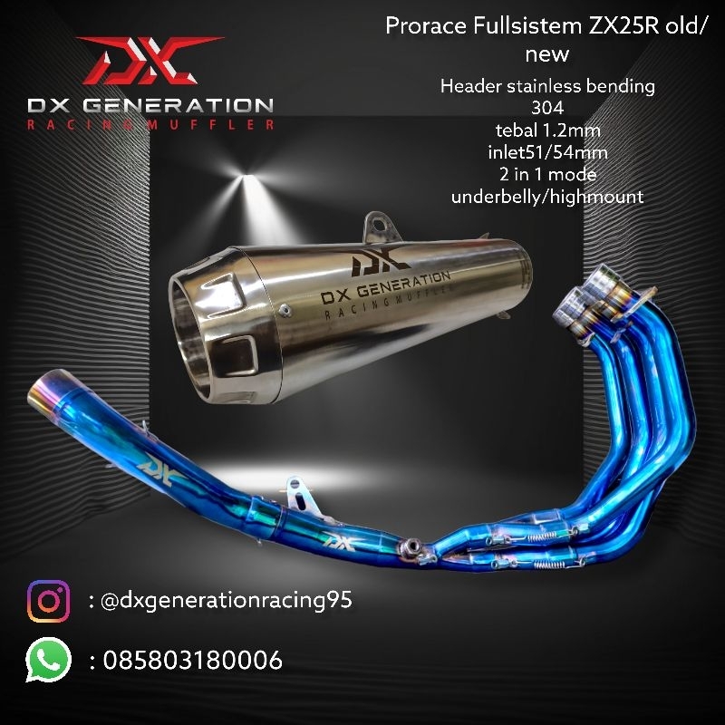 DX GENERATION Racing Muffler ZX25R-はっぴいえんどマスターピース
