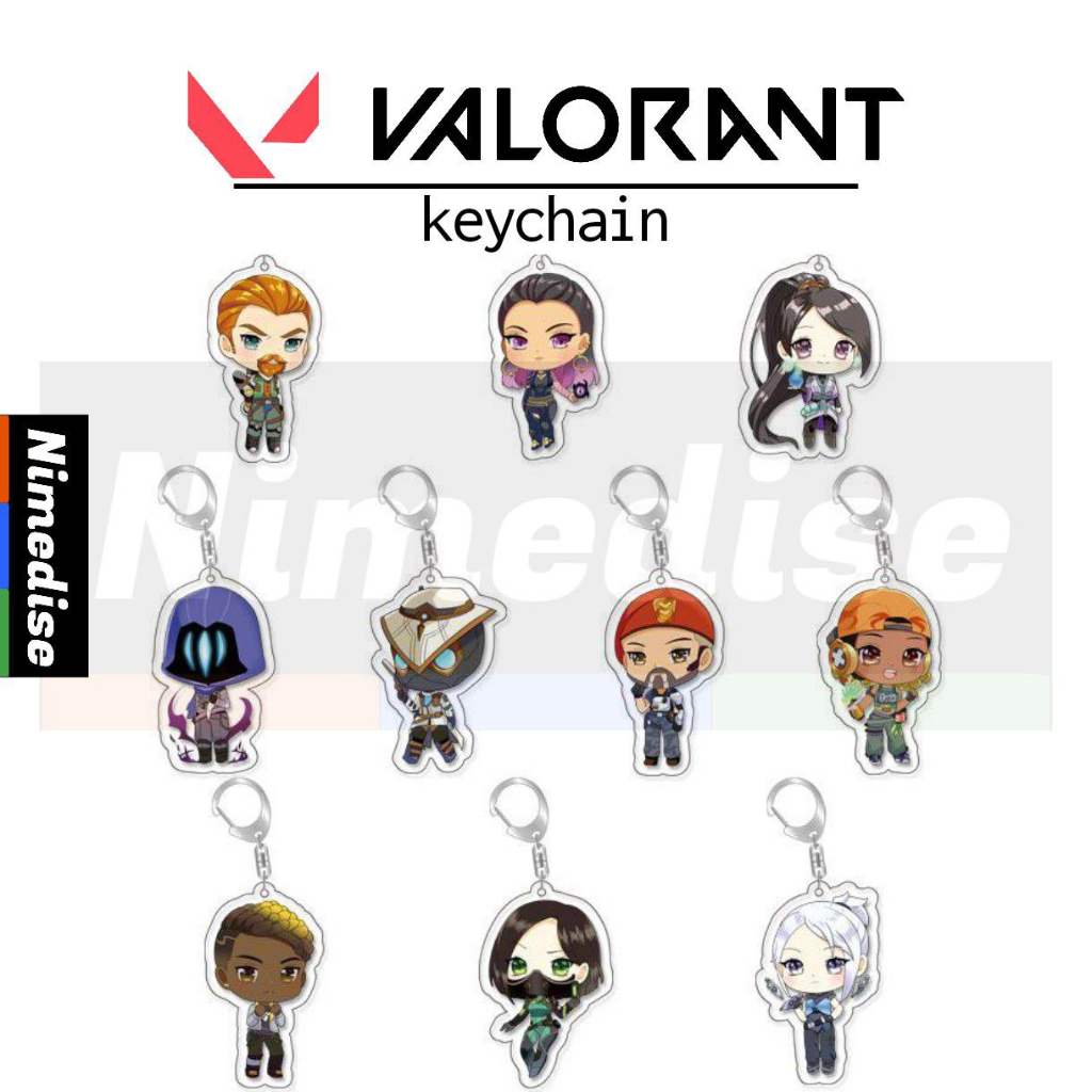 Jual Gantungan Kunci Game Valorant Akrilik Transparan Keychain Gift ...
