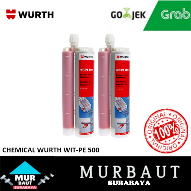 Jual ( SETARA HILTI HIT RE 500v3 ) LEM BETON CHEMICAL ANCHOR WURTH WIT