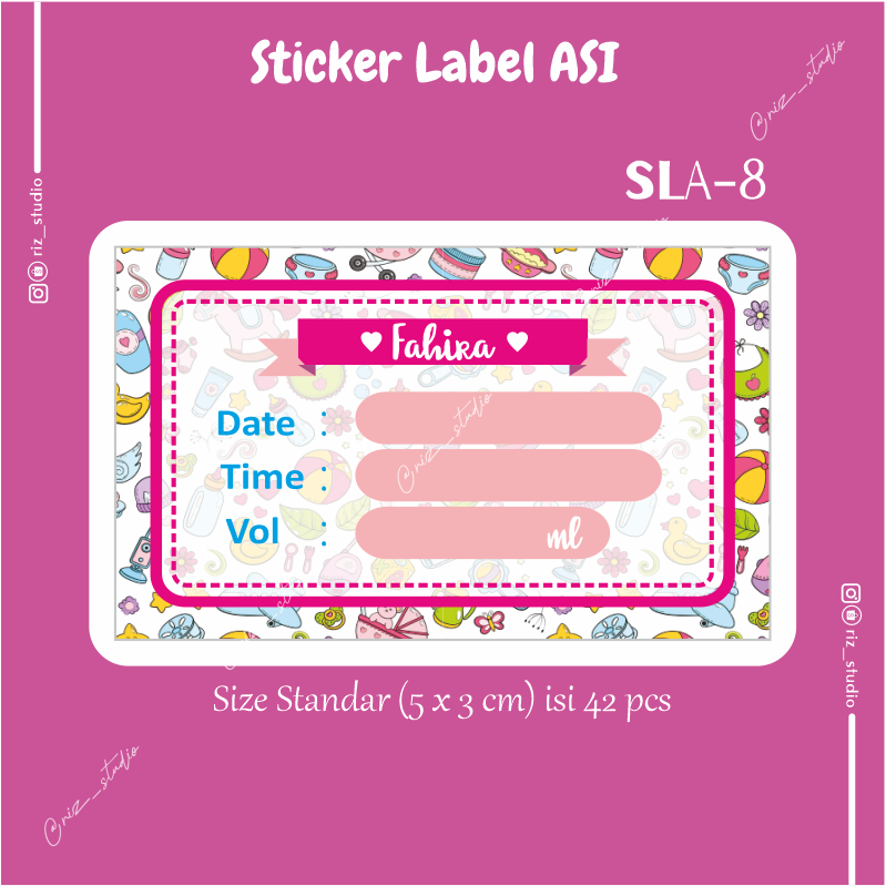 Jual (ISI 42 PCS) STICKER LABEL ASI ANTI AIR DAN ANTI MINYAK | Shopee ...