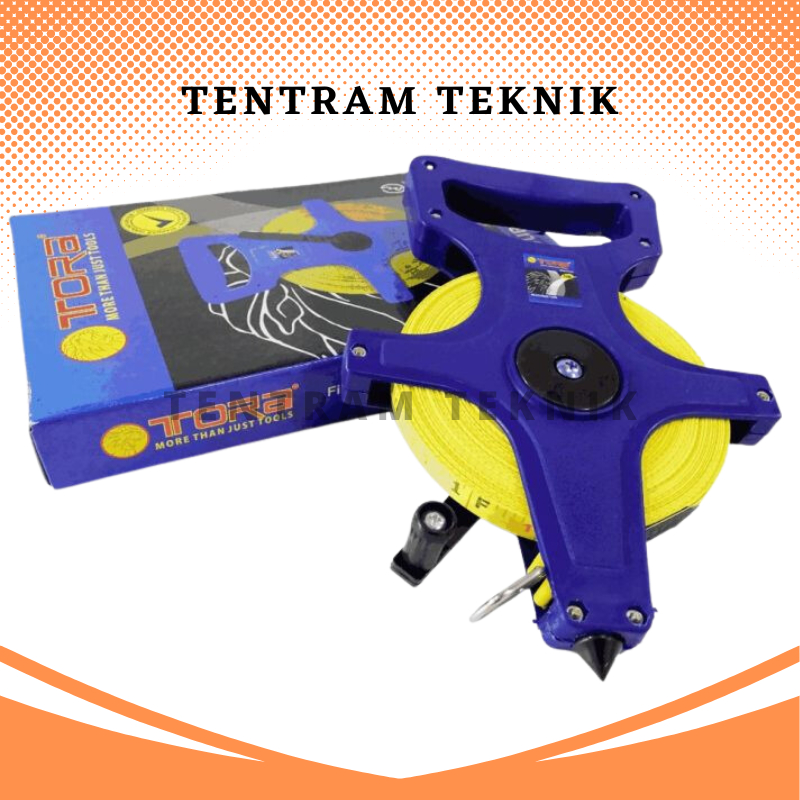 Jual Meteran Fiber 30M Tora / Meteran Roll / Fiber Measuring Roll Tape ...