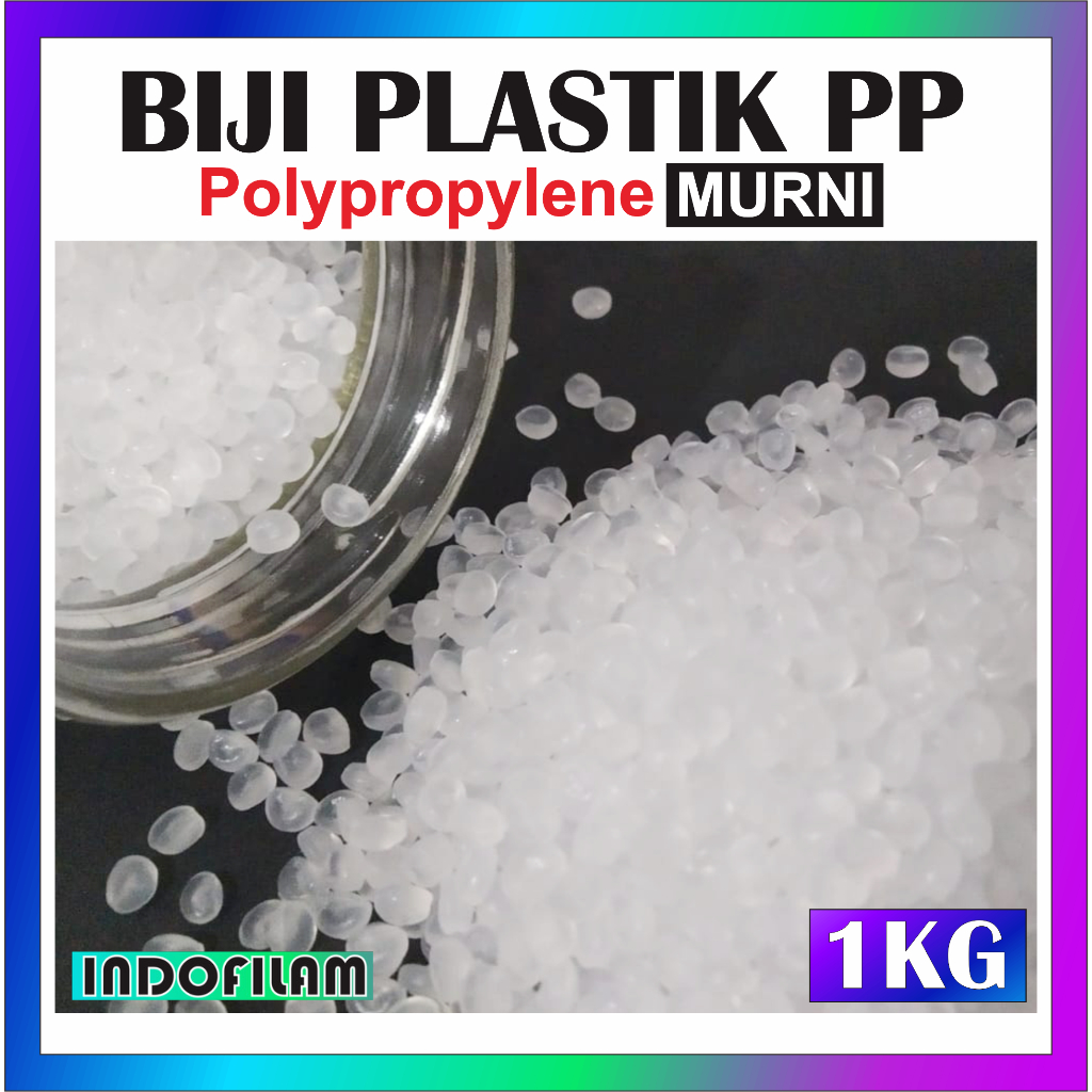 Jual 1 KG BIJI PLASTIC PLASTIK PURE POLYPROPYLENE PP MURNI NATURAL ...