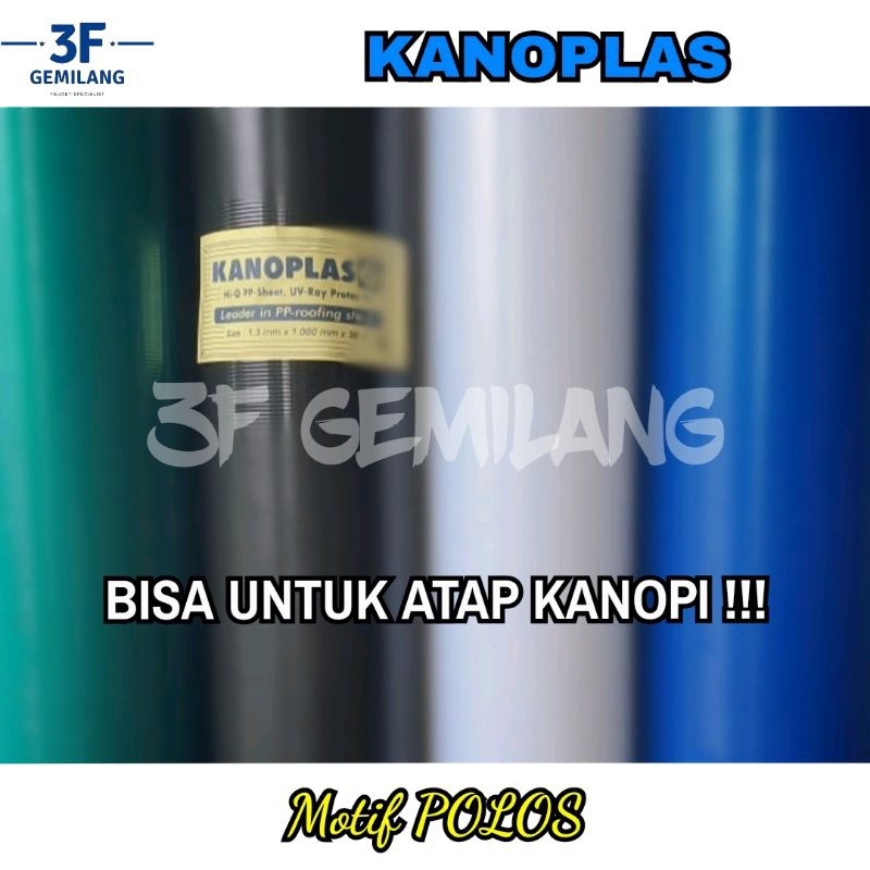 Jual Fiber Plastik Penutup Pagar KANOPLAS POLOS 1.2mm Meteran | Shopee