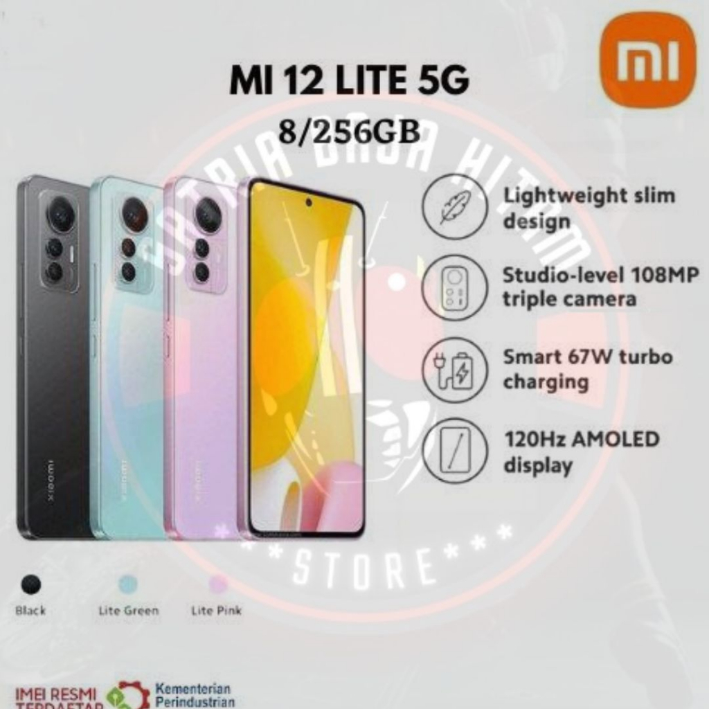 Jual Xiaomi Mi 12 Lite 5G 8/256 GB Ram 8GB Rom 256GB Garansi Resmi ...