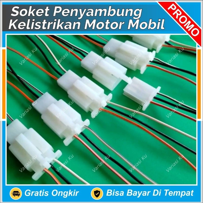 Jual SOKET PENYAMBUNG KABEL SOCKET PIN SOCET SAMBUNGAN KONEKTOR VARIASI ...