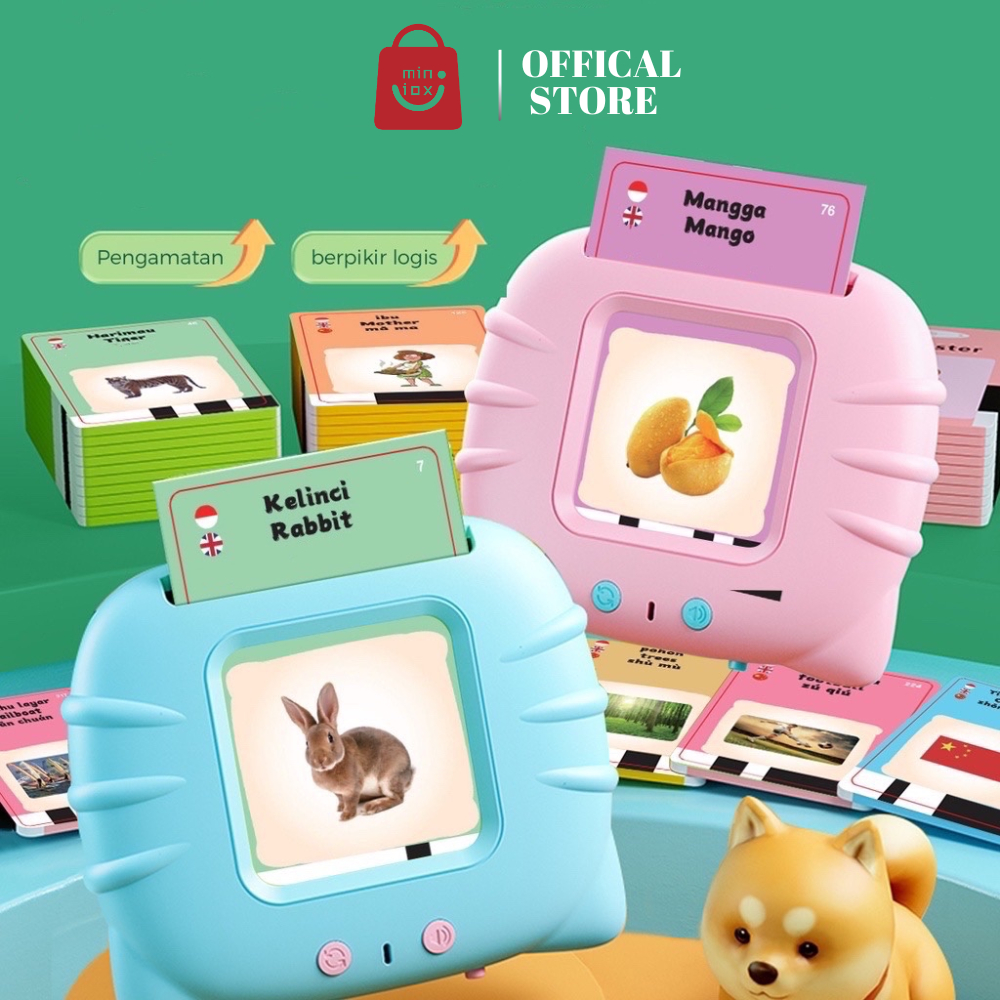 Jual Miniox 2 Bahasa Indonesia+inggris Flash Card Early Education ...