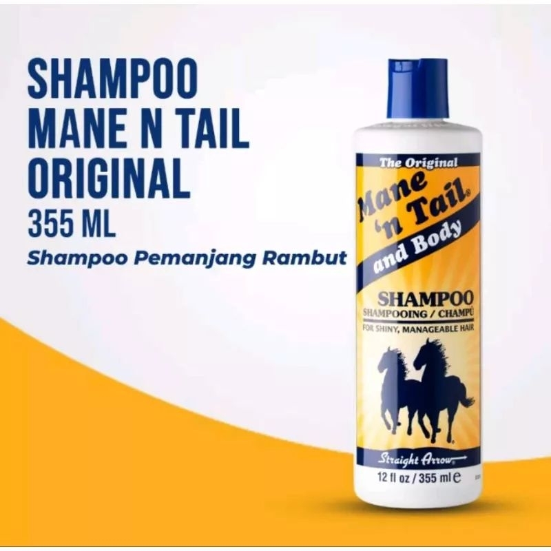 Jual MANE 'N TAIL SHAMPO HERBAL GROW CAP KUDA JUMBO 335ml Pemanjangan Rambut Shopee Indonesia