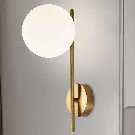 Jual Lampu Hias Dinding / Wall Lamp LED Bulat Gold Modern Minimalis ...