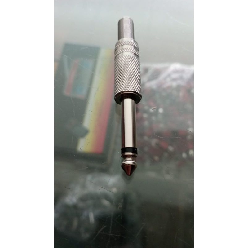 Jual Jack Akai Mono Lurus Silver Besi Jack Toa Jack Mic Jack Gitar